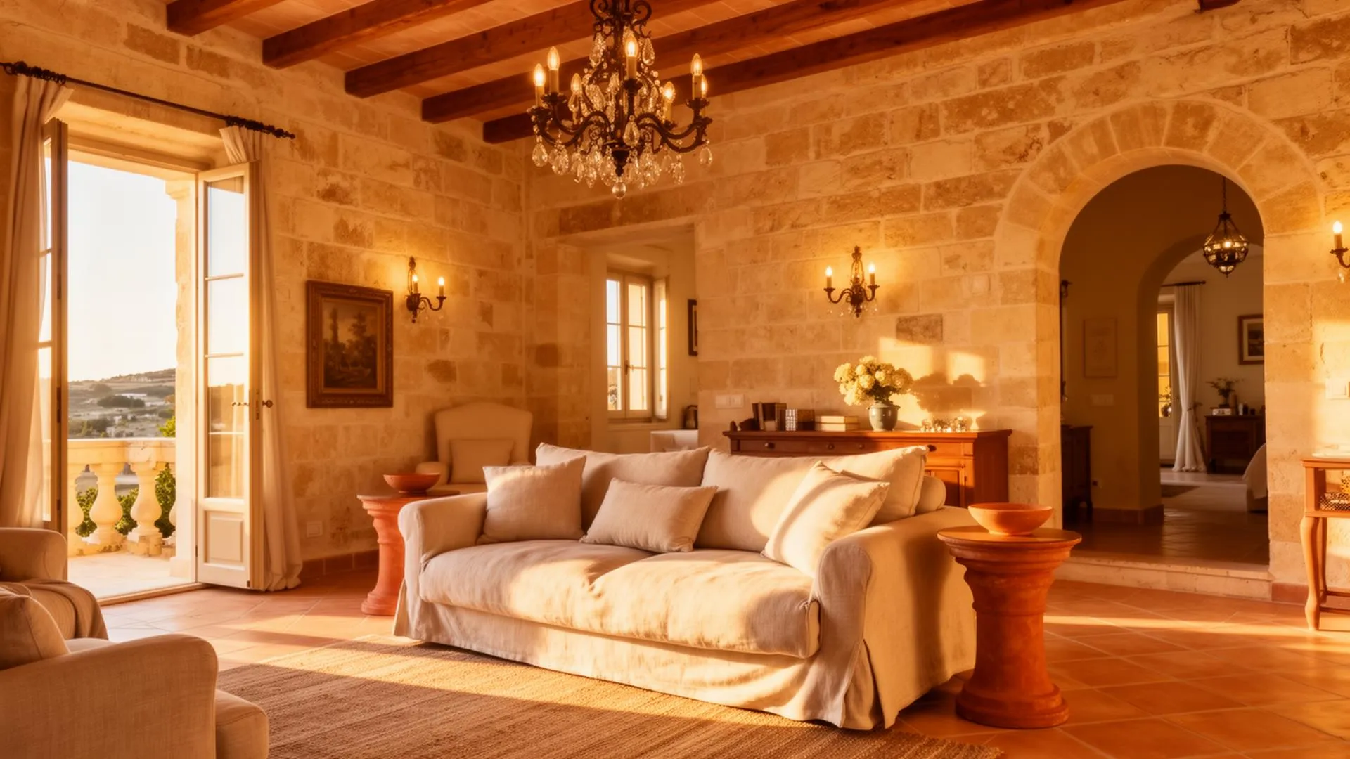 Interno elegante di una property